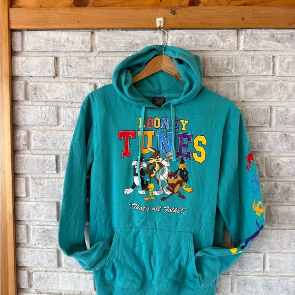 Warner Bros. Tops - Warner Bros. Teal Looney Tunes Pullover